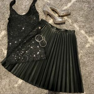 Calvin Klein Skirt- Vegan Leather